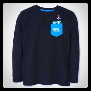 NEW Mario crewneck tee w/pocket!